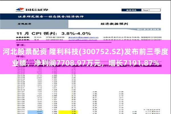 河北股票配资 隆利科技(300752.SZ)发布前三季度业绩，净利润7708.97万元，增长7191.87%