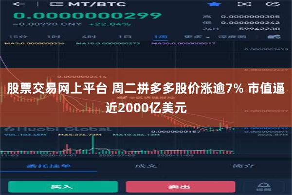 股票交易网上平台 周二拼多多股价涨逾7% 市值逼近2000亿美元